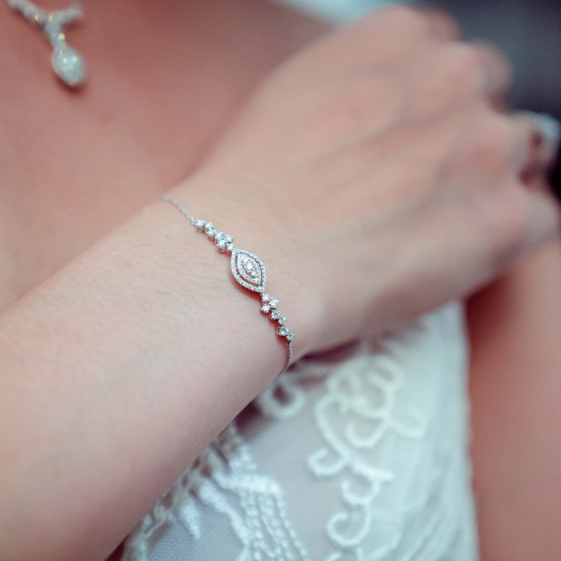 White gold bracelet on sale womens