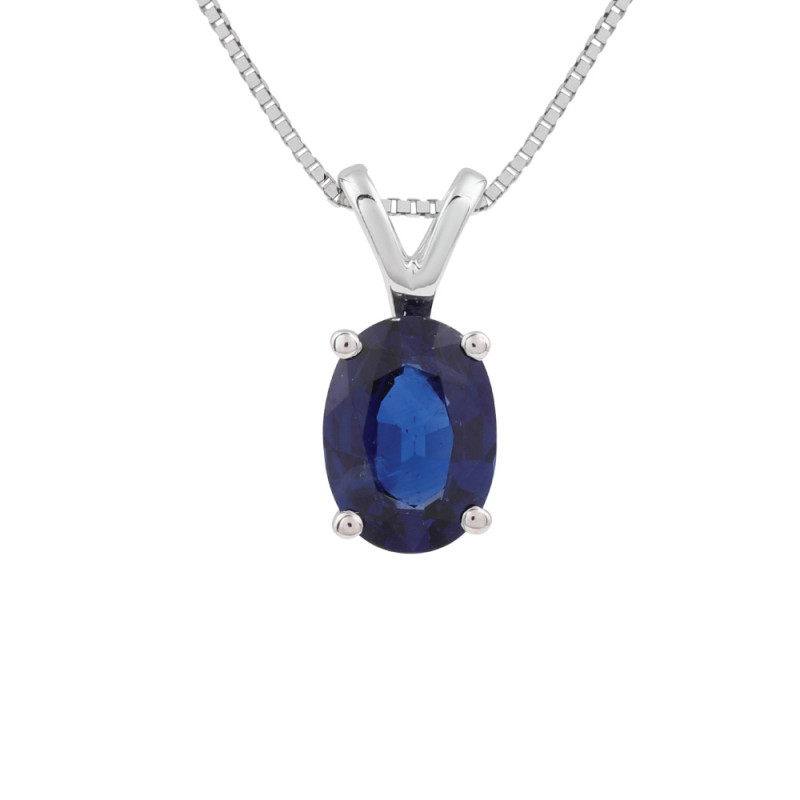 White gold with 2025 sapphire necklace