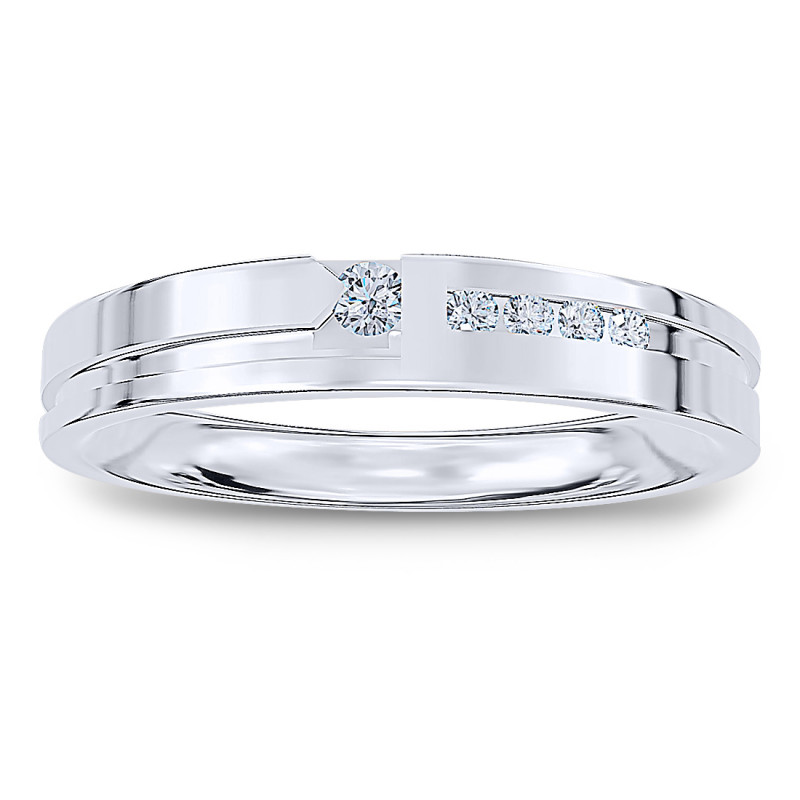 White gold sale mens wedding ring