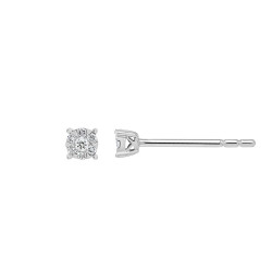 White gold post on sale earrings