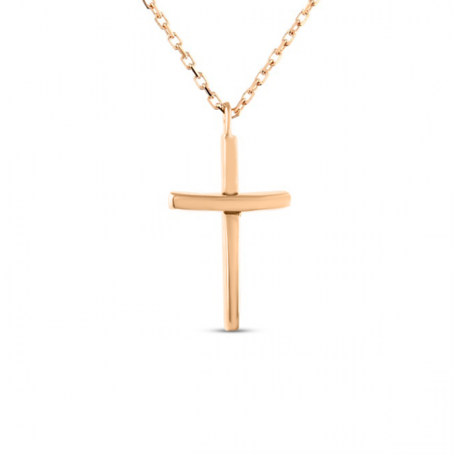 Rose gold cross necklace on sale amazon