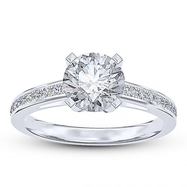 White gold diamond deals engagement rings