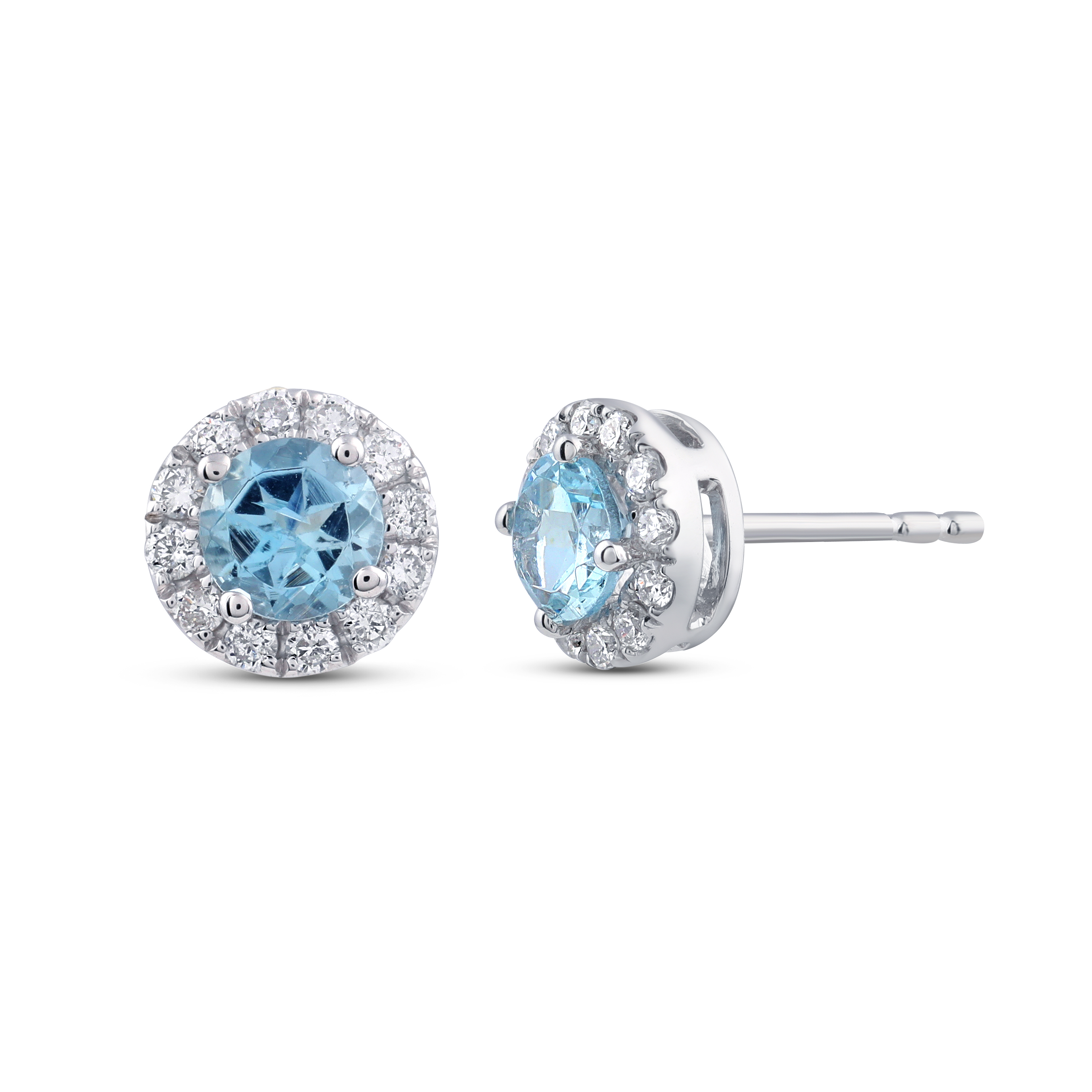 Real clearance aquamarine earrings